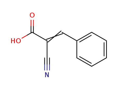 Molecular Structure of 1011-92-3 (ALPHA-CYANOCINNAMIC ACID)