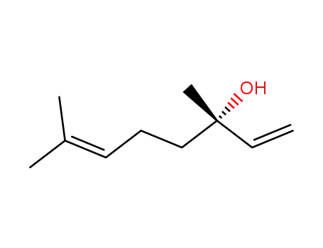Molecular Structure of 126-90-9 ((S)-3,7-dimethyl-1,6-octadien-3-ol)