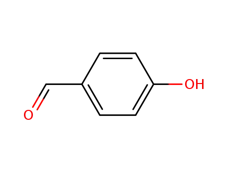 Molecular Structure of 123-08-0 (4-Hydroxybenzaldehyde)