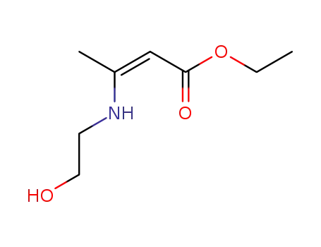 N-(hydroxy-2' ethyl) amino-3 butene-2 oate d'ethyle