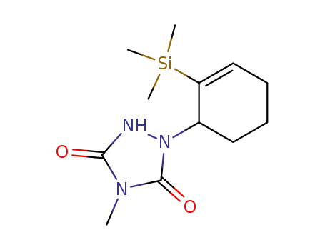 4-methyl-1-<2-(trimethylsilyl)-2-cyclohexen-1-yl>-1,2,4-triazolidine-3,5-dione