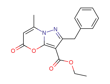 2-benzyl-3-ethoxycarbonyl-7-methylpyrazolo<5,1-b><1,3>oxazin-5(5H)-one