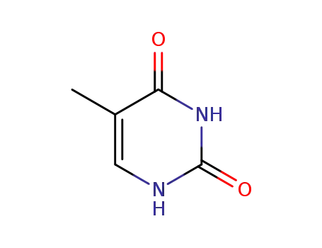 Molecular Structure of 65-71-4 (Thymine)