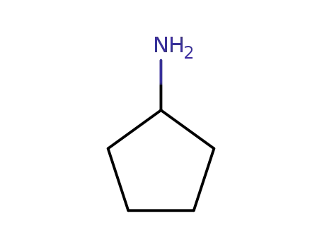 Molecular Structure of 1003-03-8 (Cyclopentylamine)