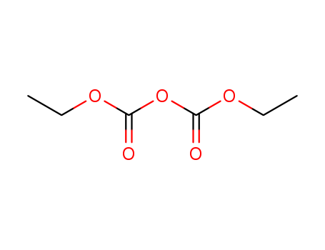 1609-47-8,Diethyl pyrocarbonate,Dicarbonicacid, diethyl ester (9CI);Formic acid, oxydi-, diethyl ester (8CI);Pyrocarbonic acid diethyl ester (6CI);Baycovin;DEPC;Dekapex;Diethyldicarbonate;Diethyl oxydiformate;Piref;Ue 5908;carbonic acid, ethoxycarbonyl ethyl ester;Dicarbonic acid diethyl ester;Oxydiformic acid diethyl ester;