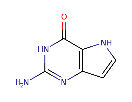 4H-Pyrrolo[3,2-d]pyrimidin-4-one, 2-amino-1,5-dihydro- (9CI)