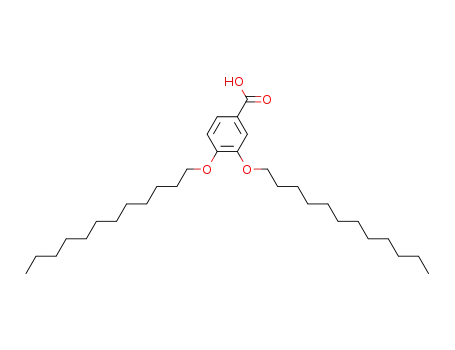 Molecular Structure of 131525-58-1 (Benzoic acid, 3,4-bis(dodecyloxy)-)