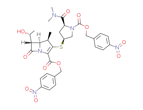 (4-Nitrophenyl)methyl 3-{[5-(dimethylcarbamoyl)-1-{[(4-nitrophenyl)methoxy]carbonyl}pyrrolidin-2-yl]sulfanyl}-6-(1-hydroxyethyl)-4-methyl-7-oxo-1-azabicyclo[3.2.0]hept-2-ene-2-carboxylate