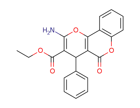 ethyl 2-amino-4-phenyl-5-oxo-4,5-dihydropyrano[3,2-c]chromene-3-carboxylate