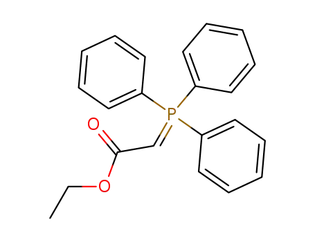 Molecular Structure of 1099-45-2 (Ethyl (triphenylphosphoranylidene)acetate)