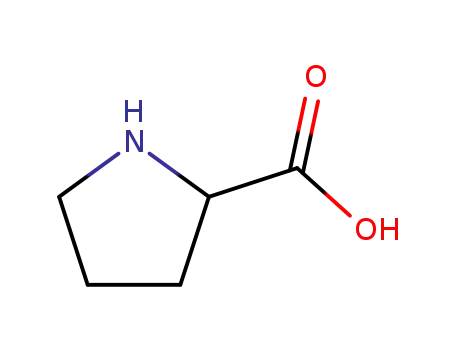 Molecular Structure of 609-36-9 (DL-Proline)