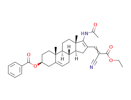 3β-benzoyloxy-17-acetamido-androst-5,16-dieno-16-formylidenecyanoacetate