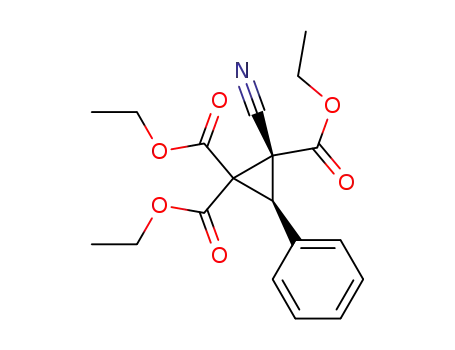 triethyl (2,3-trans)-2-cyano-3-phenylcyclopropane-1,1,2-tricarboxylate