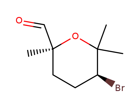 5-bromo-2,6,6-trimethyl-(5S)-tetrahydropyran-2-carbaldehyde