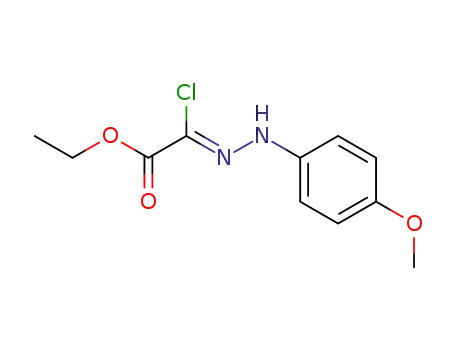 Molecular Structure of 473927-63-8 (Ethyl (2Z)-chloro[(4-methoxyphenyl)hydrazono]ethanoate)