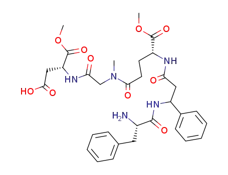 (2S)-phenylalanyl-[(3R/S)-3-amino-3-phenylpropanoyl]-[α-methyl (2R)-glutamyl]-sarcosyl-[α-methyl (2R)-aspartate] diester