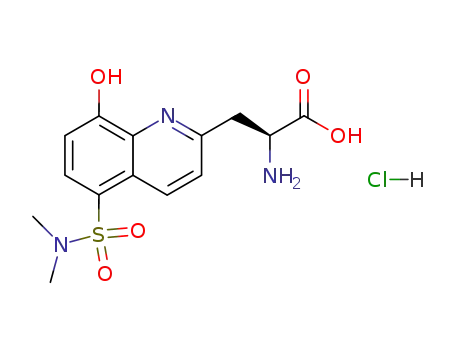 (S)-2-amino-3-(8-hydroxy-5-(N,N-dimethyl)sulfonamidoquinoline-2-yl)propionic acid hydrochloride