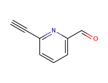 Molecular Structure of 183438-97-3 (2-Pyridinecarboxaldehyde, 6-ethynyl- (9CI))