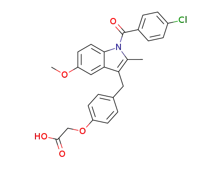 2-(4-{ [1-(4-Chlorobenzoyl)-2-methyl-5-(methoxy)-1H-indol-3-yl]methyl }phenoxy)acetic acid