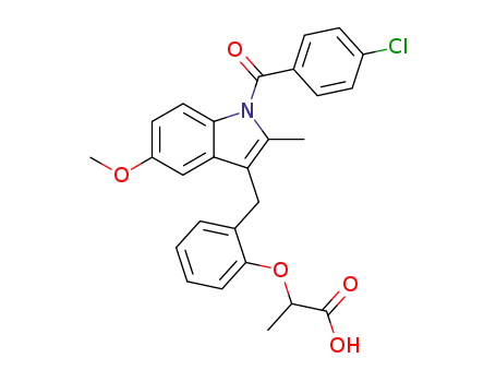 2-(2-{ [1-(4-Chlorobenzoyl)-2-methyl-5-(methoxy)-1H-indol-3-yl]methyl}phenoxy)propanoic acid