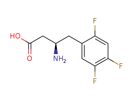 Molecular Structure of 936630-57-8 ((R)-3-Amino-4-(2,4,5-trifluorophenyl)butyric acid)