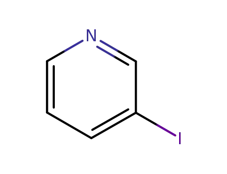 Molecular Structure of 1120-90-7 (3-Iodopyridine)