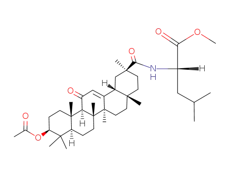 N-(L-leucine methyl ester)-3β-acetyl-11-oxo-olean-12-en-18β-H-30-amide