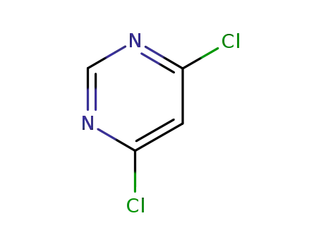 Molecular Structure of 1193-21-1 (4,6-Dichloropyrimidine)