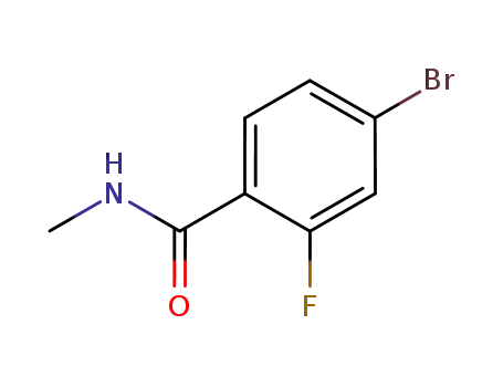 Molecular Structure of 749927-69-3 (4-Bromo-2-fluoro-N-methylbenzamide)