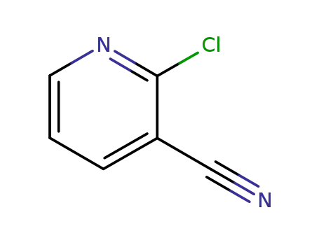 Molecular Structure of 6602-54-6 (2-Chloro-3-cyanopyridine)