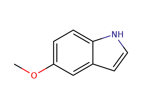 Molecular Structure of 1006-94-6 (5-Methoxyindole)