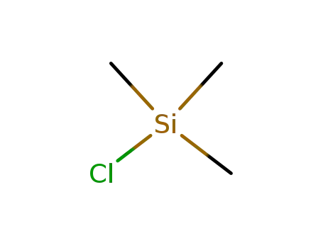 Molecular Structure of 75-77-4 (Chlorotrimethylsilane)