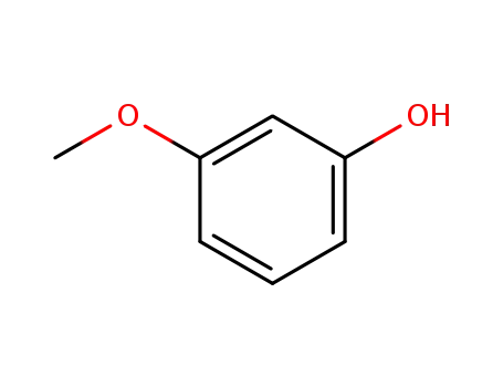 Molecular Structure of 150-19-6 (3-Methoxyphenol)