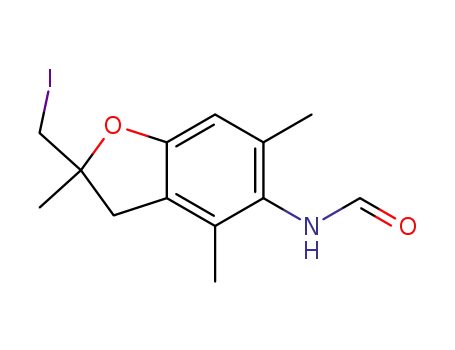 N-[2,3-dihydro-2-(iodomethyl)-2,4,6-trimethylbenzofuran-5-yl]formamide