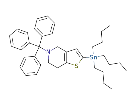2-(tributylstannyl)-5-trityl-4,5,6,7-tetrahydrothieno[3,2-c]pyridine