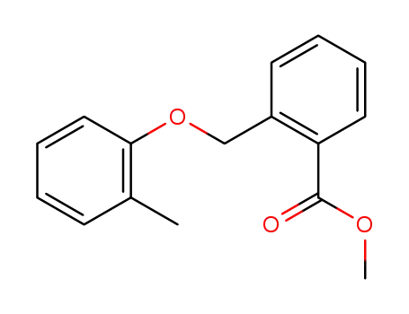 Molecular Structure of 143358-86-5 (Benzoic acid, 2-[(2-methylphenoxy)methyl]-, methyl ester)