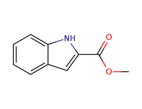 Molecular Structure of 1202-04-6 (Methyl 1H-indole-2-carboxylate)