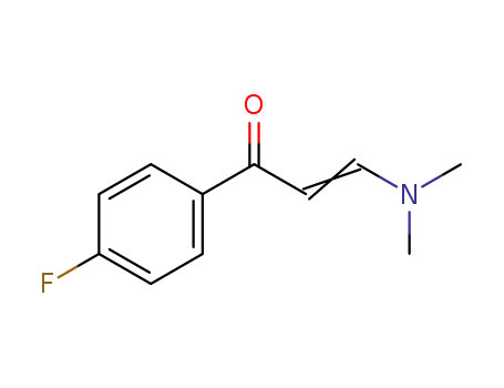 Molecular Structure of 75175-77-8 (3-(DIMETHYLAMINO)-1-(4-FLUOROPHENYL)-2-PROPEN-1-ONE)