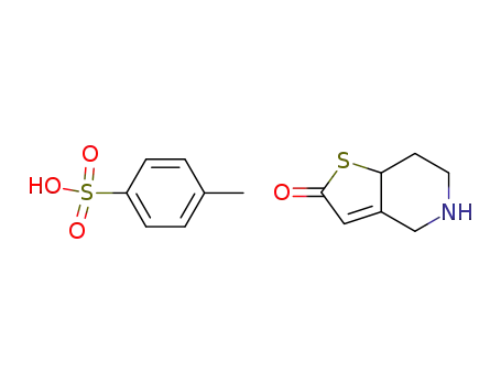 Molecular Structure of 952340-39-5 (5,6,7,7a-Tetrahydrothieno[3,2-c]pyridin-2(4H)-one 4-methylbenzenesulfonate)