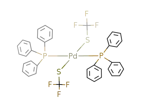 Pd(SCF3)2{P(C6H5)3}2