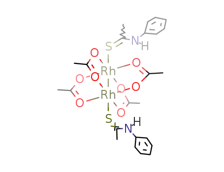 Rh2(OC2Me)4(N-phenylthioacetamide)2