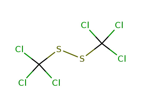 Molecular Structure of 15110-08-4 (trichloro-(trichloromethyldisulfanyl)methane)