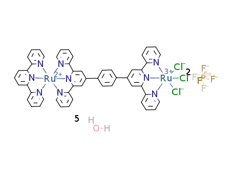 Ru(C15H11N3)((C15H10N3)2C6H4RuCl3)(2+)*2PF6(1-)*5H2O=[Ru(C15H11N3)((C15H10N3)2C6H4)RuCl3](PF6)2*5H2O