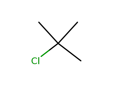 Molecular Structure of 507-20-0 (2-Chloro-2-methylpropane)