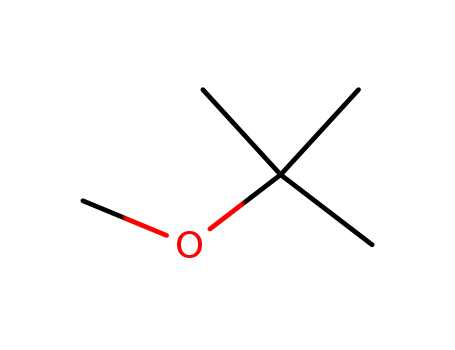 Molecular Structure of 1634-04-4 (Methyl tert-butyl ether)