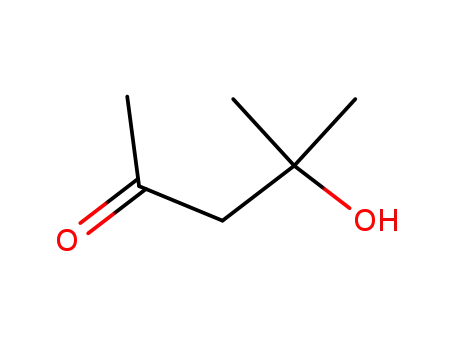 Molecular Structure of 123-42-2 (4-Hydroxy-4-methyl-2-pentanone)