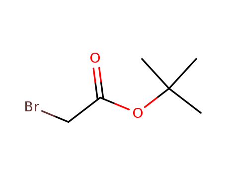 5292-43-3,tert-Butyl bromoacetate,Aceticacid, bromo-, 1,1-dimethylethyl ester (9CI);Acetic acid, bromo-, tert-butylester (6CI,7CI,8CI);1,1-Dimethylethyl 2-bromoacetate;1,1-Dimethylethylbromoacetate;1,1-Dimethylethyl monobromoacetate;2-Bromoacetic acid tert-butylester;Bromoacetic acid 1,1-dimethylethyl ester;Bromoacetic acid tert-butylester;NSC 82470;tert-Butyl 2-bromoacetate;tert-Butyl a-bromoacetate;