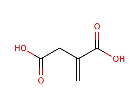 97-65-4,Itaconic acid,Succinic acid, methylene-;disodium 2-methylidenebutanedioate;Disodium methylenesuccinate;methylenebutanedioic acid;Butanedioic acid, methylene-;Succinic acid, methylene- (8CI);1/C5H6O4/c1-3(5(8)9)2-4(6)7/h1-2H2,(H,6,7)(H,8,9;butanedioic acid, 2-methylene-;sodium 2-methylidenebutanedioate;Methylenebutanedioic acid, disodium salt;2-Propene-1,2-dicarboxylic acid;Butanedioic acid,methylene-;