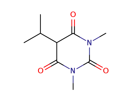 Molecular Structure of 7358-62-5 (1,3-Dimethyl-5-isopropylbarbituric acid)