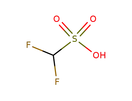 Molecular Structure of 40856-07-3 (difluoromethanesulphonic acid)
